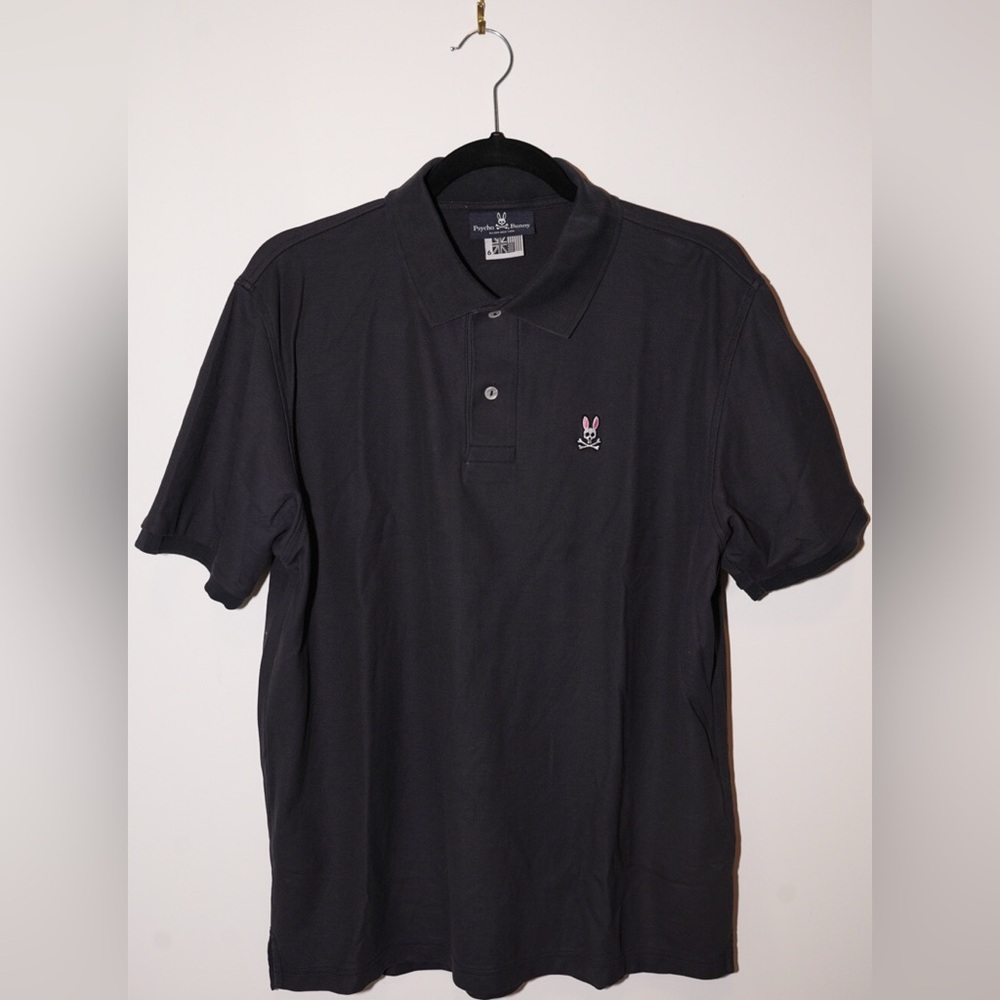 Psycho Bunny Navy Classic Pique Polo - Large